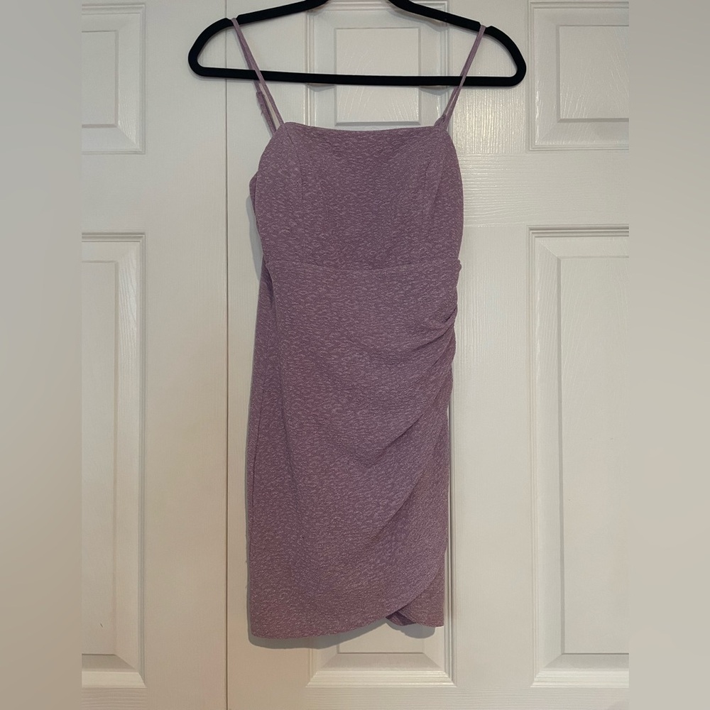 Lavender Crystal Doll mini dress